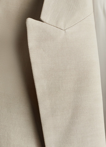 Бежевый женский жакет H&M однотонный - демисезонный