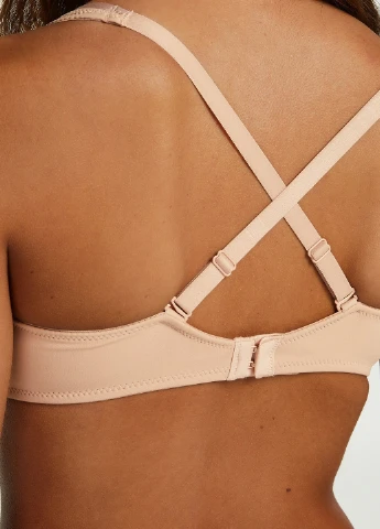 Бежевый балконет бюстгальтер Hunkemoller с косточками полиамид