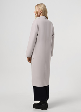 Світло-сіре демісезонне Пальто двобортне Florens