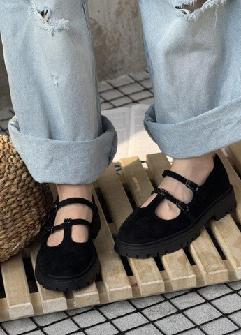 Meideli Туфли мери джейн черный з искусственная замша, — демисезон (357279059)