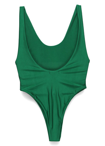 Зеленый демисезонный купальник слитный Nasty Gal