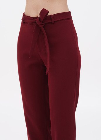 Бордовые кэжуал демисезонные укороченные брюки Club Monaco