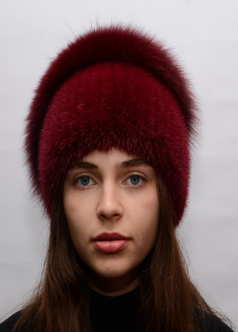 Зимова жіноча шапка з в'язаній норки з помпоном Меховой Стиль улитка (199073189)