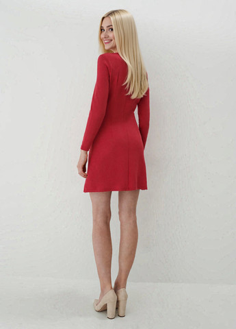 Червона кежуал сукня кльош Mohito однотонна