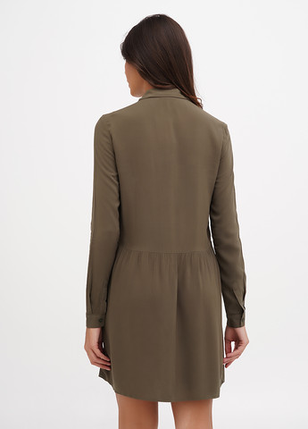 Зелена кежуал сукня сукня-сорочка Terranova однотонна