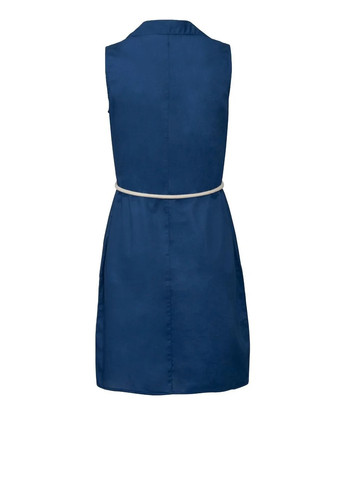 Темно-синее кэжуал платье рубашка Esmara однотонное