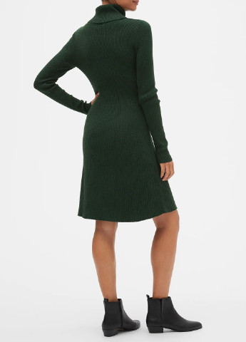 Темно-зелена кежуал сукня сукня светр Gap однотонна