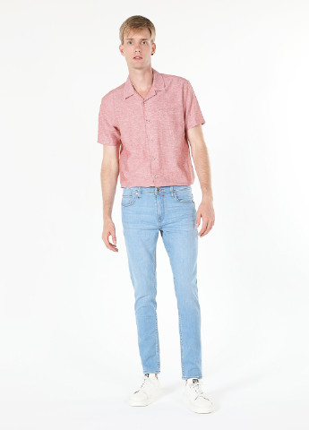 Голубые демисезонные слим джинсы Colin's