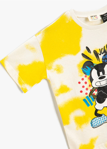 Желтая летняя футболка KOTON