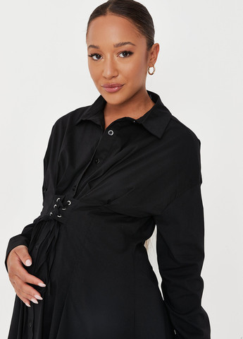 Черное кэжуал платье для беременных рубашка Missguided однотонное