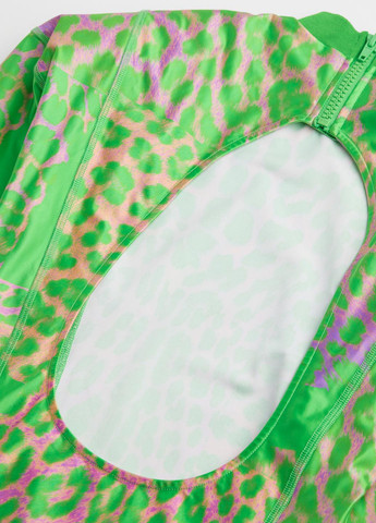 Зелена кежуал сукня H&M леопардовий