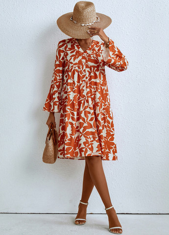 Комбінована кежуал сукня SHEIN з квітковим принтом