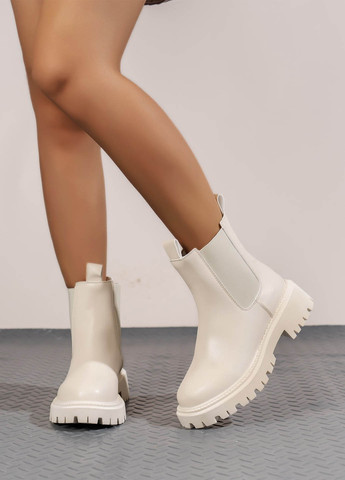 Осенние ботинки челси SHEIN на тракторной подошве из искусственной кожи, тканевые