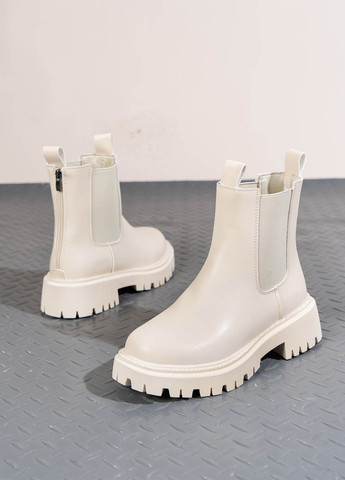 Осенние ботинки челси SHEIN на тракторной подошве из искусственной кожи, тканевые