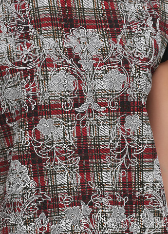 Комбінована ділова сукня сукня-футболка Zara в клітинку