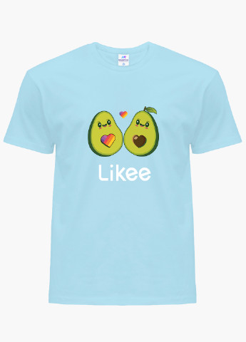 Блакитна демісезонна футболка дитяча лайк авокадо (likee avocado) (9224-1031) MobiPrint
