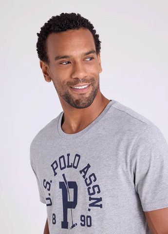 Серая футболка U.S. Polo Assn.