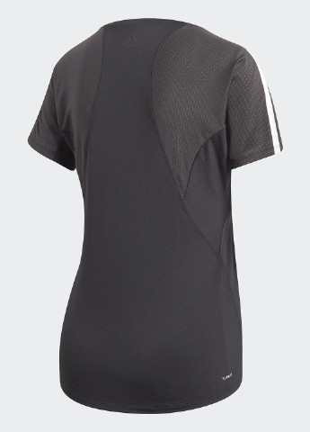 Черная всесезон футболка с коротким рукавом adidas