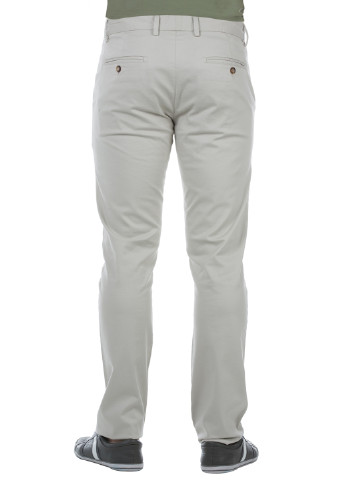 Светло-серые кэжуал демисезонные прямые брюки Colin's