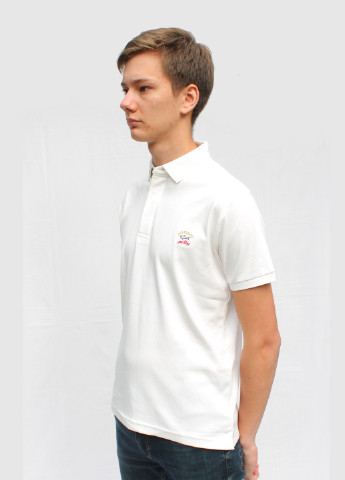 Белая футболка-поло мужское для мужчин Paul & Shark