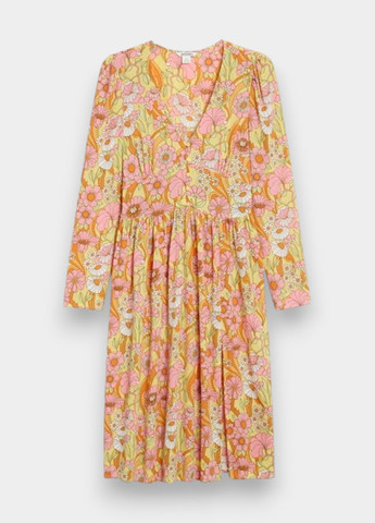 Комбінована кежуал сукня в стилі армпір Monki з квітковим принтом