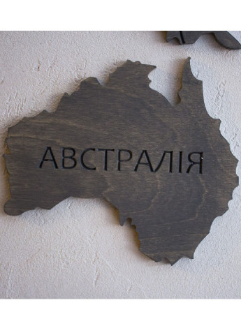 Дерев'яна карта світу на стіну з написами країн ручної роботи 1500х800х6 мм (11320-Нов) Francesco Marconi (250351214)