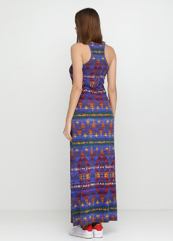 Фиолетовое кэжуал платье Ralph Lauren с абстрактным узором