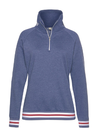 Синій світшот Bench меланж без декору (186375466)