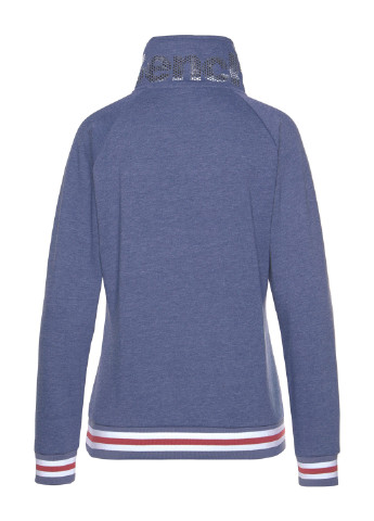 Синій світшот Bench меланж без декору (186375466)