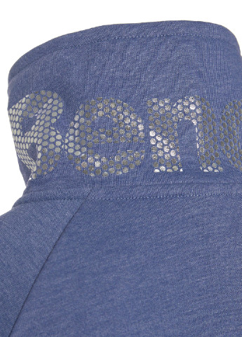 Синій світшот Bench меланж без декору (186375466)