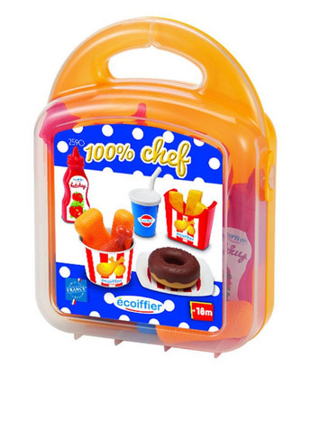 Игровой набор Кейс с наггетсами и пончиками, 18х7х23,5 см Ecoiffier (292303915)