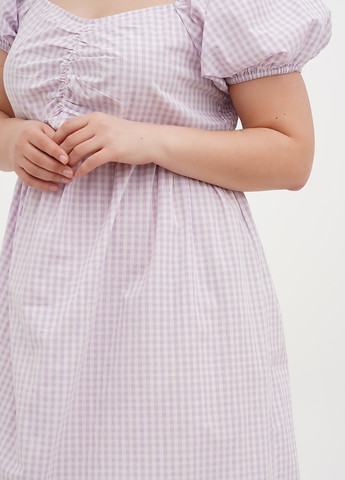 Фіолетова кежуал сукня а-силует George в клітинку