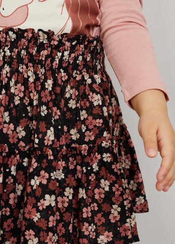 Разноцветная кэжуал цветочной расцветки юбка C&A клешированная