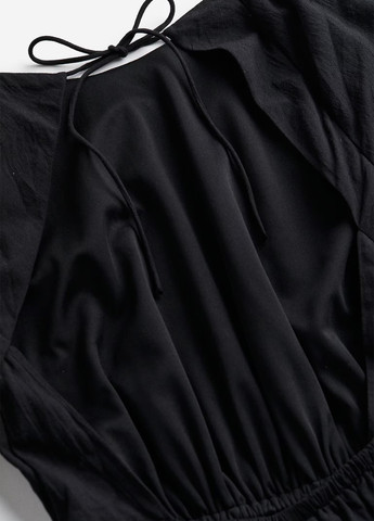 Чорна кежуал сукня H&M однотонна