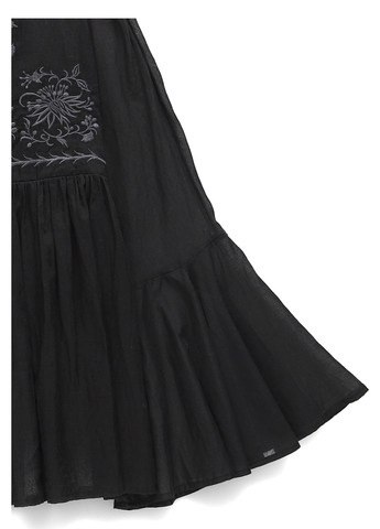 Чорна блуза з баскою Replay