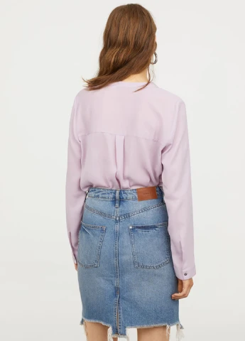 Лілова блуза H&M