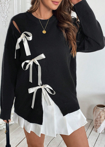 Черный демисезонный джемпер джемпер SHEIN