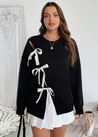 Черный демисезонный джемпер джемпер SHEIN