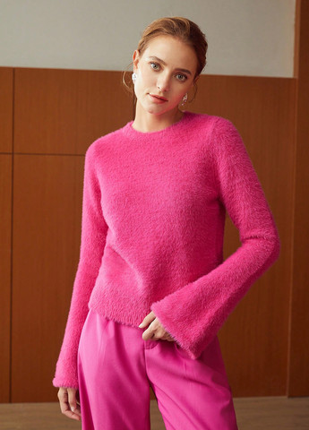 Фуксиновый зимний джемпер джемпер SHEIN