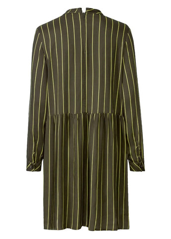 Оливковое (хаки) кэжуал платье Esmara в полоску