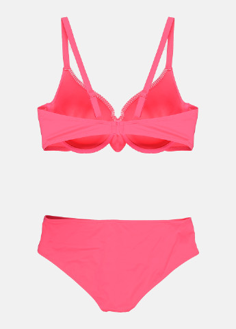 Кислотно-розовый летний купальник (лиф, трусы) раздельный C&A