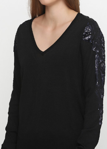 Черный демисезонный пуловер пуловер Etam