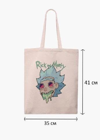 Еко сумка шоппер біла Морті Сміт Рік і Морті (Morty Smith Rick and Morty) (9227-2945-WT-1) 41*35 см MobiPrint (228156156)
