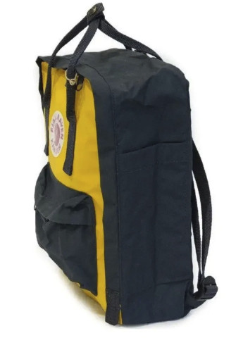 Рюкзак Fjallraven Kanken Classic ЖОВТО-СИНІЙ | Міський рюкзак 16 л унісекс XO однотонний жовтий