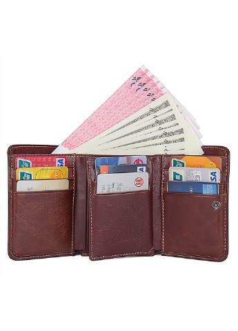 Мужской кожаный кошелек 11x8 см Vintage (252133441)