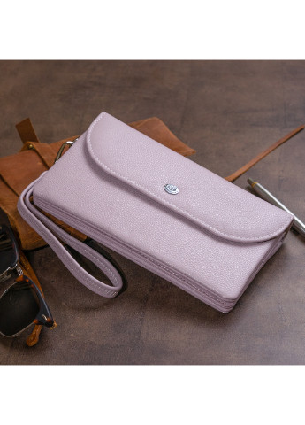 Жіночий шкіряний гаманець-клатч 19х9,5х2,5 см st leather (252129278)