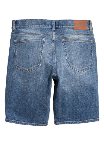 Шорти H&M бермуди однотонні сині джинсові бавовна
