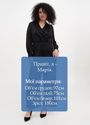 Комбинезон C&A комбинезон-брюки однотонный чёрный кэжуал вискоза