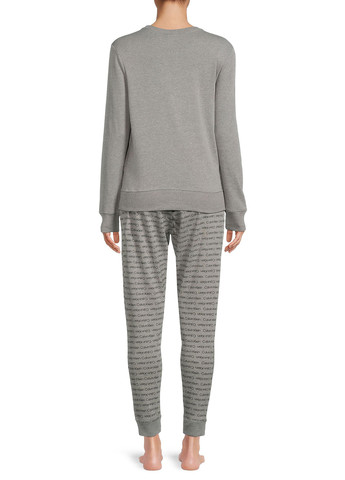 Серая всесезон пижама (свитшот, брюки) свитшот + шорты Calvin Klein
