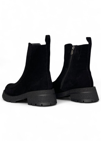 Зимние ботинки Melanda.M без декора из натуральной замши